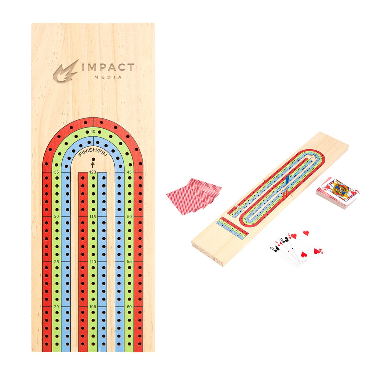 3-Track Travel Cribbage Game - Image 1