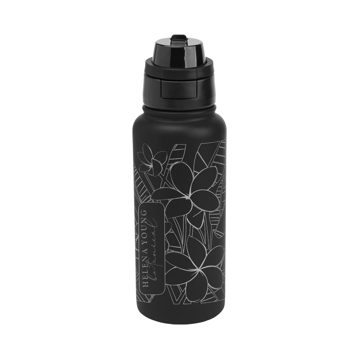 32 Oz. Full Laser Pop Sip & Chug Recycled Stainless Steel Bottle - Image 1