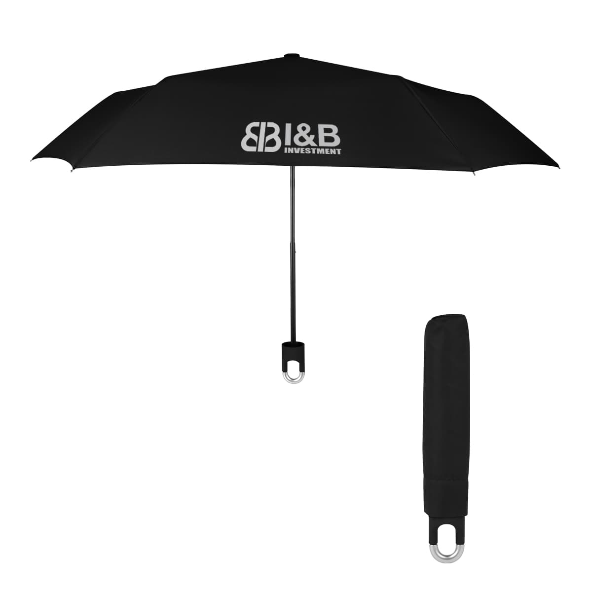 38" Arc Clipper Compact Telescopic Umbrella - Image 1
