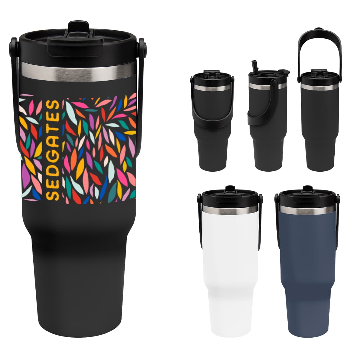 40 Oz. Full Color Peak Intrepid Recycled Stainless Steel Tumbler - Image 1