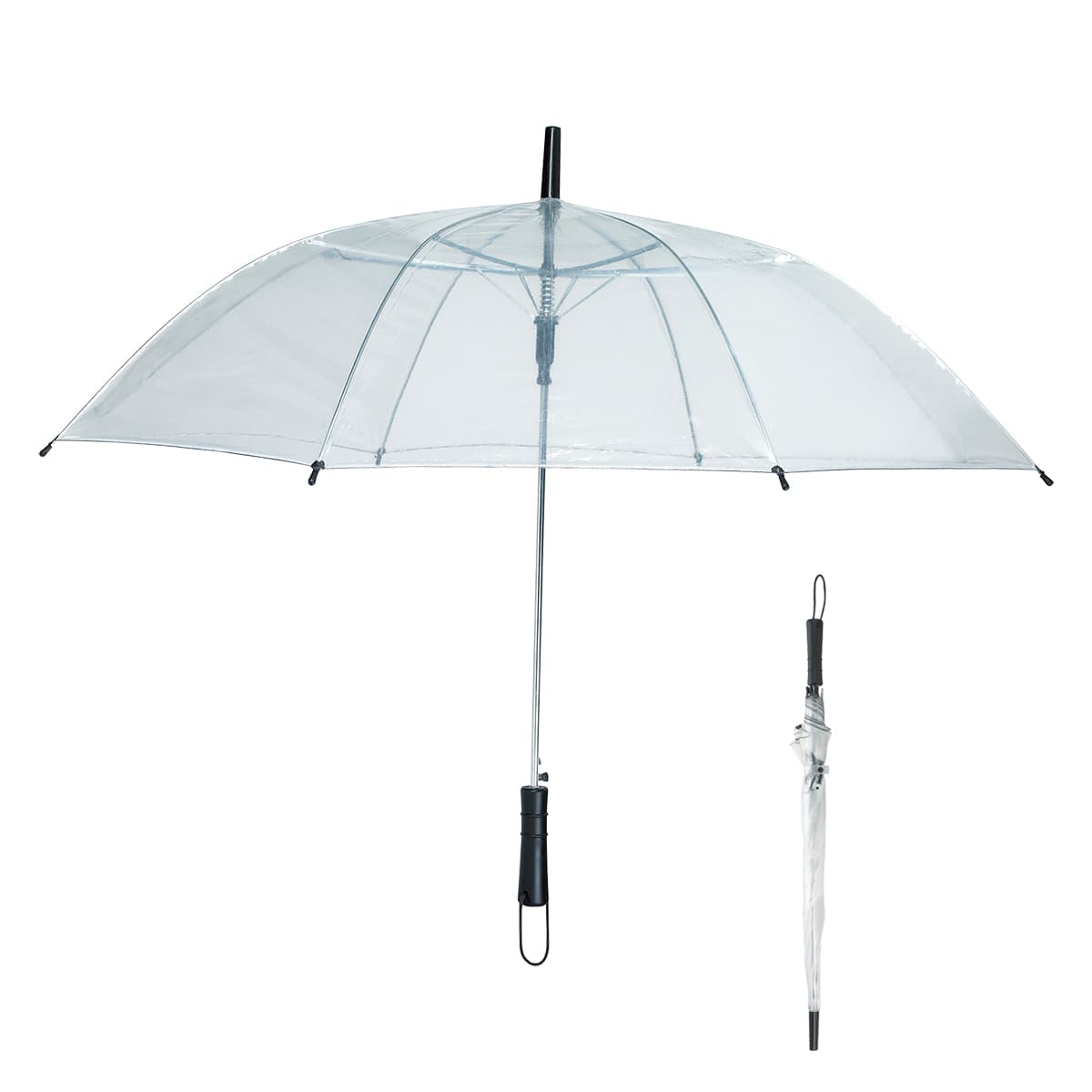 46" Arc Clear Umbrella - Image 1