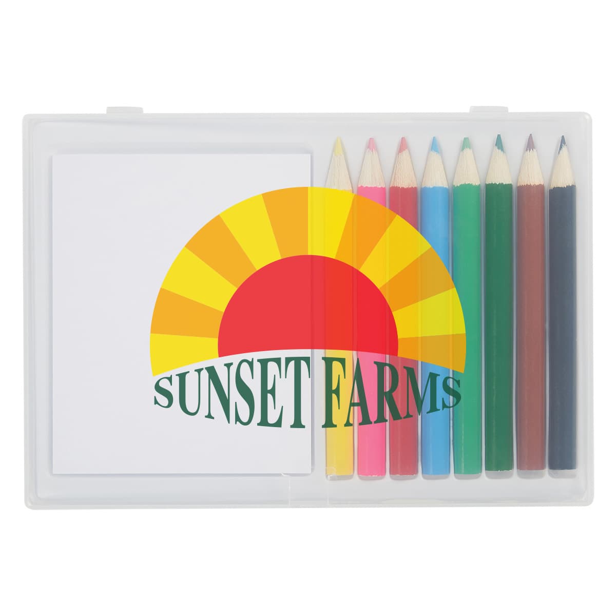 8-Piece Colored Pencil Art Set In Case - Image 1