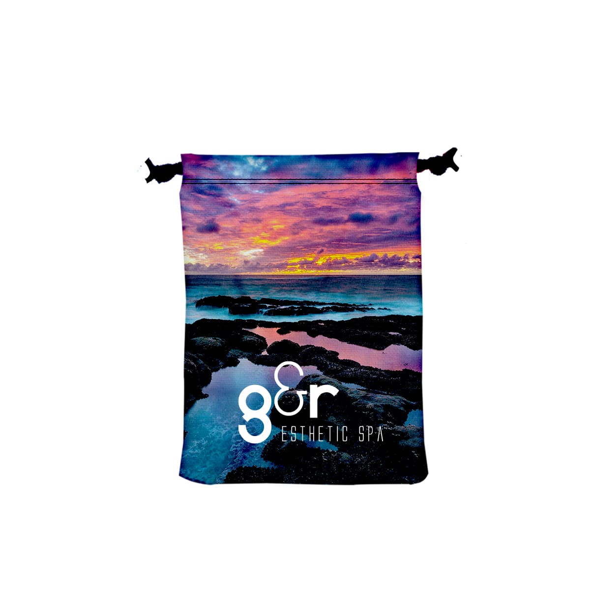 9" W X 12" H Canvas Drawstring Bag - Image 1