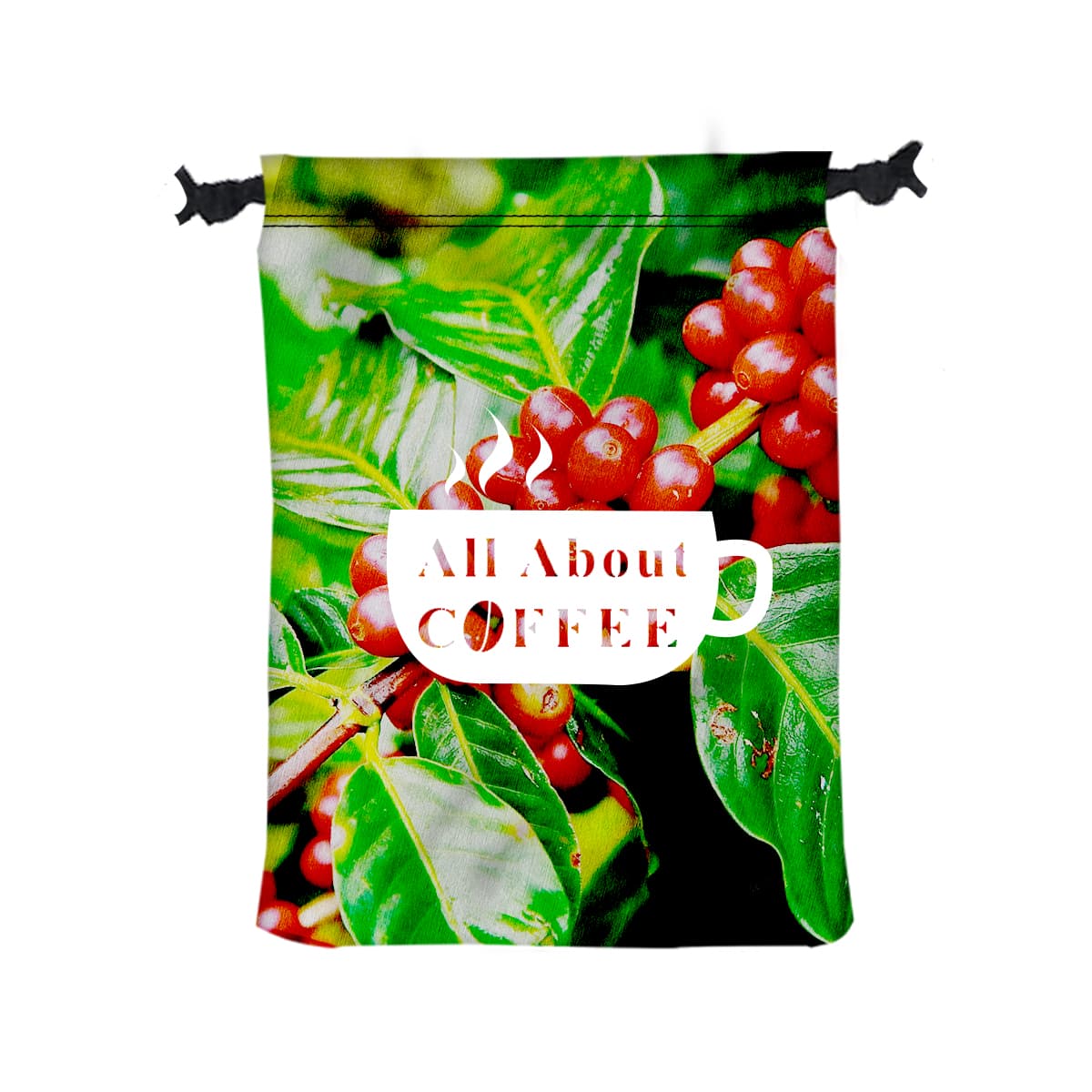 9" W x 12" H Polyester Drawstring Bag - Image 1