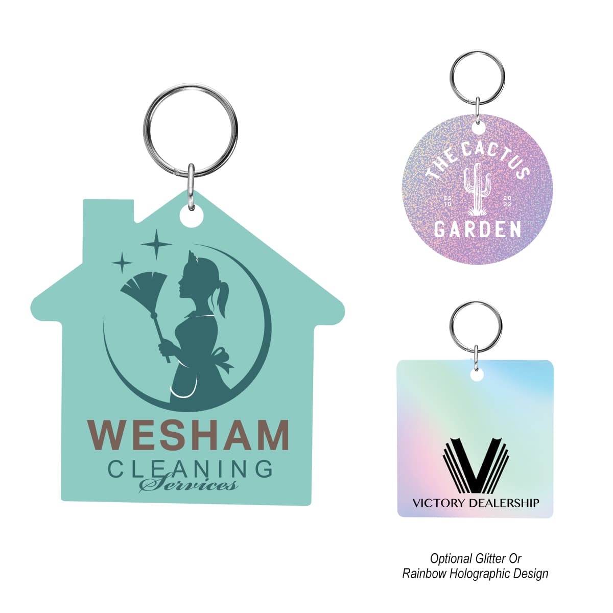 Acrylic Key Tag - Custom Shape 2" - Image 1