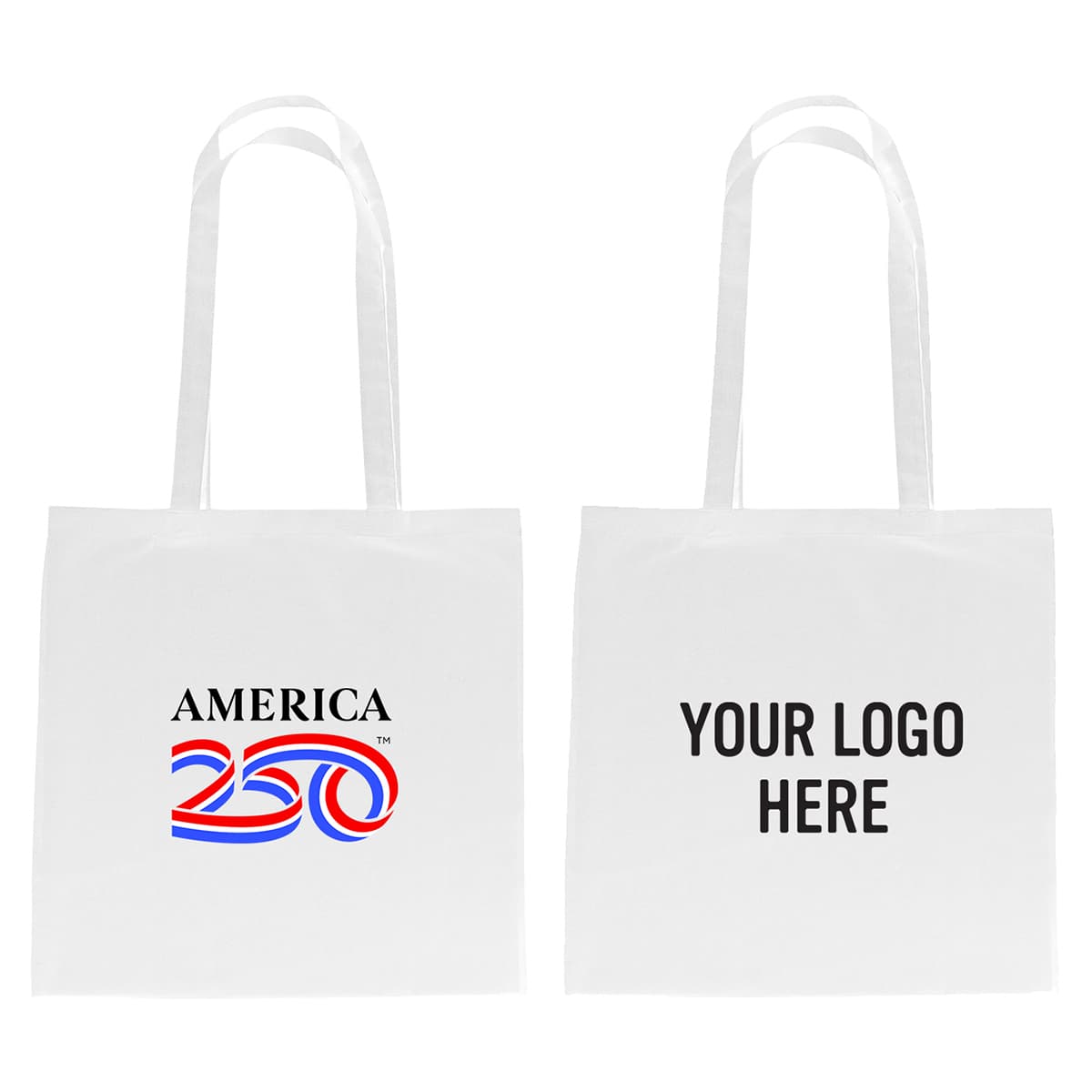 America250™ 100% 4 Oz. Cotton Tote Bag - Image 1