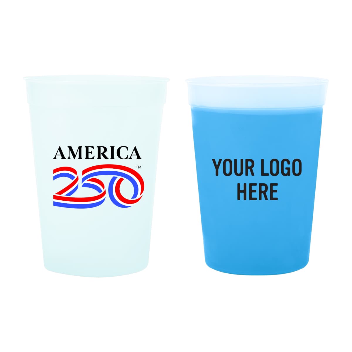 America250™ 12 Oz. Full Color Mood Stadium Cup - Image 1
