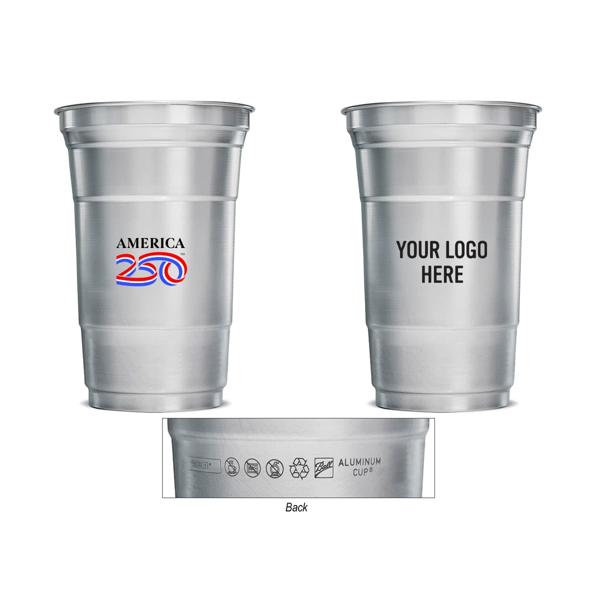 America250™ 20 Oz. Top Cup Aluminum Cup - Image 1