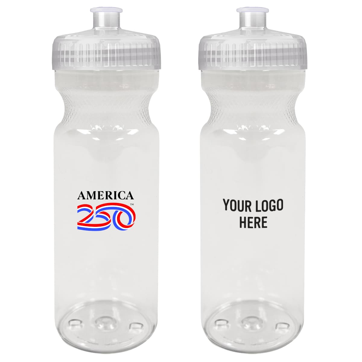 America250™ 28 Oz. Poly-Clear™ Fitness Bottle - Image 1
