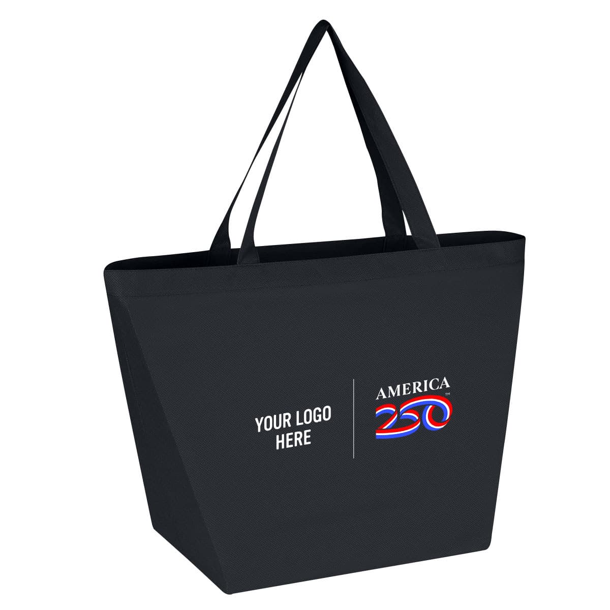 America250™ Non-Woven Budget Shopper Tote Bag - Image 1