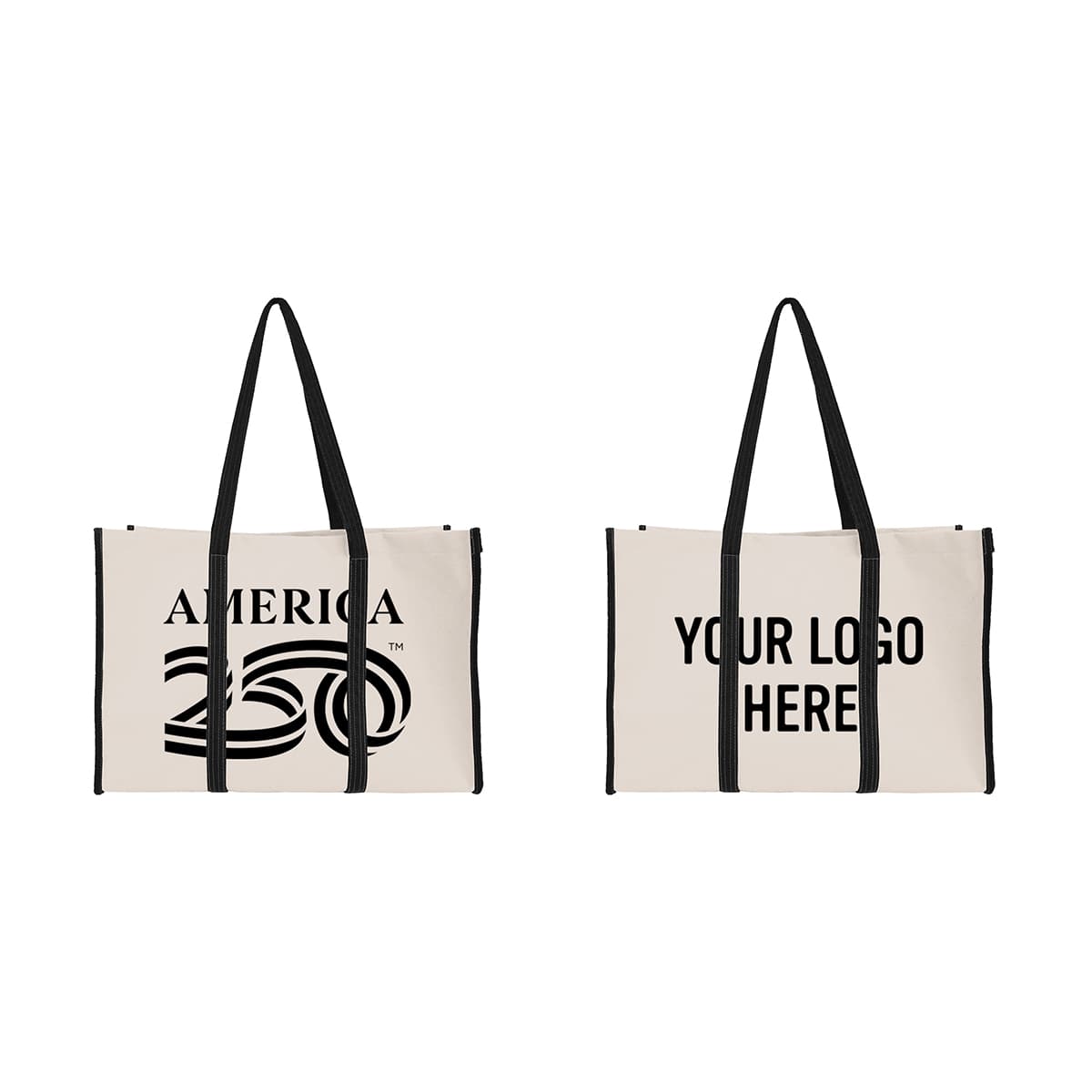 America250™ Recycled Canvas Wrap Around Tote Bag - Image 1