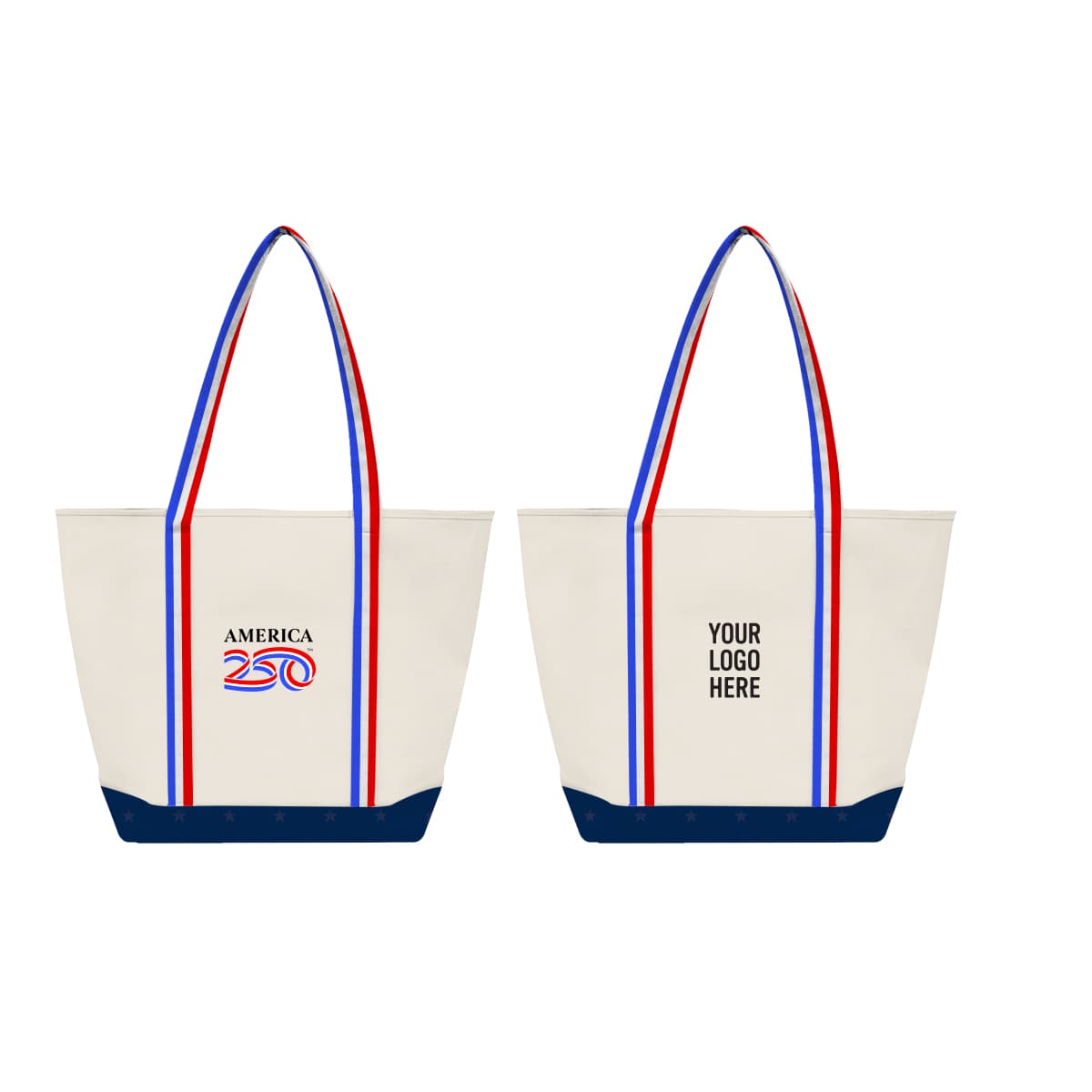 America250™ Sublime Series Recycled Poly Canvas Starboard Tote Bag - Image 1
