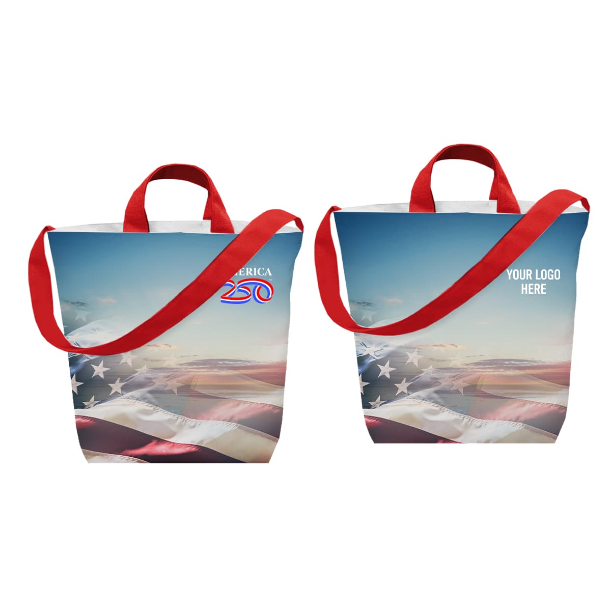 America250™ Sublime Series rPET Satchel Tote Bag - Image 1