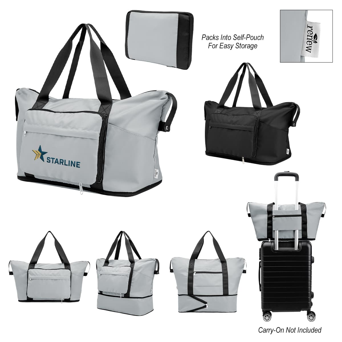 Anywhere rPET Expandable Duffel Bag - Image 1