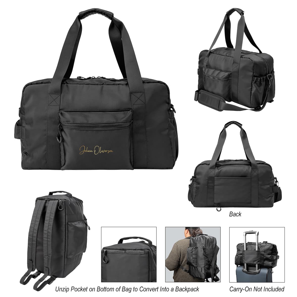 Anywhere rPET Sport Duffel Bag And Backpack - Image 1