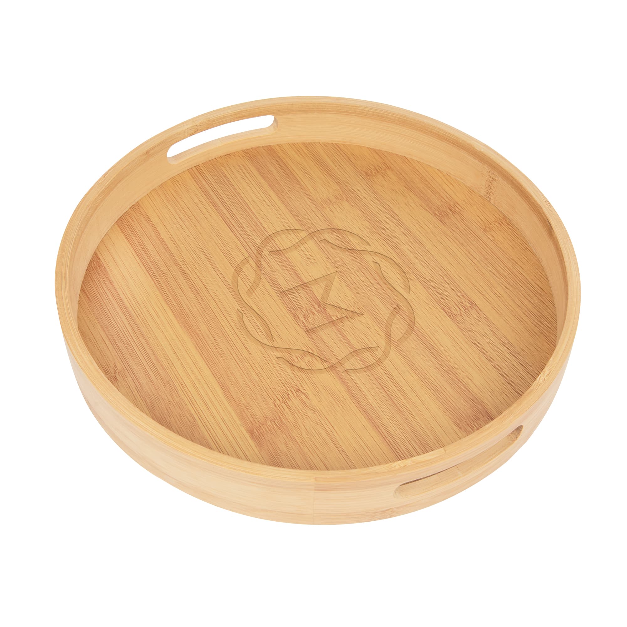 Bamboo Serving Tray With Handles - Image 1