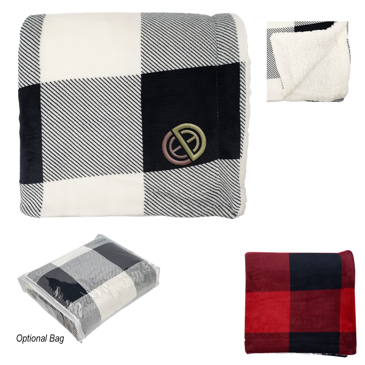 Buffalo Plaid Sherpa Blanket