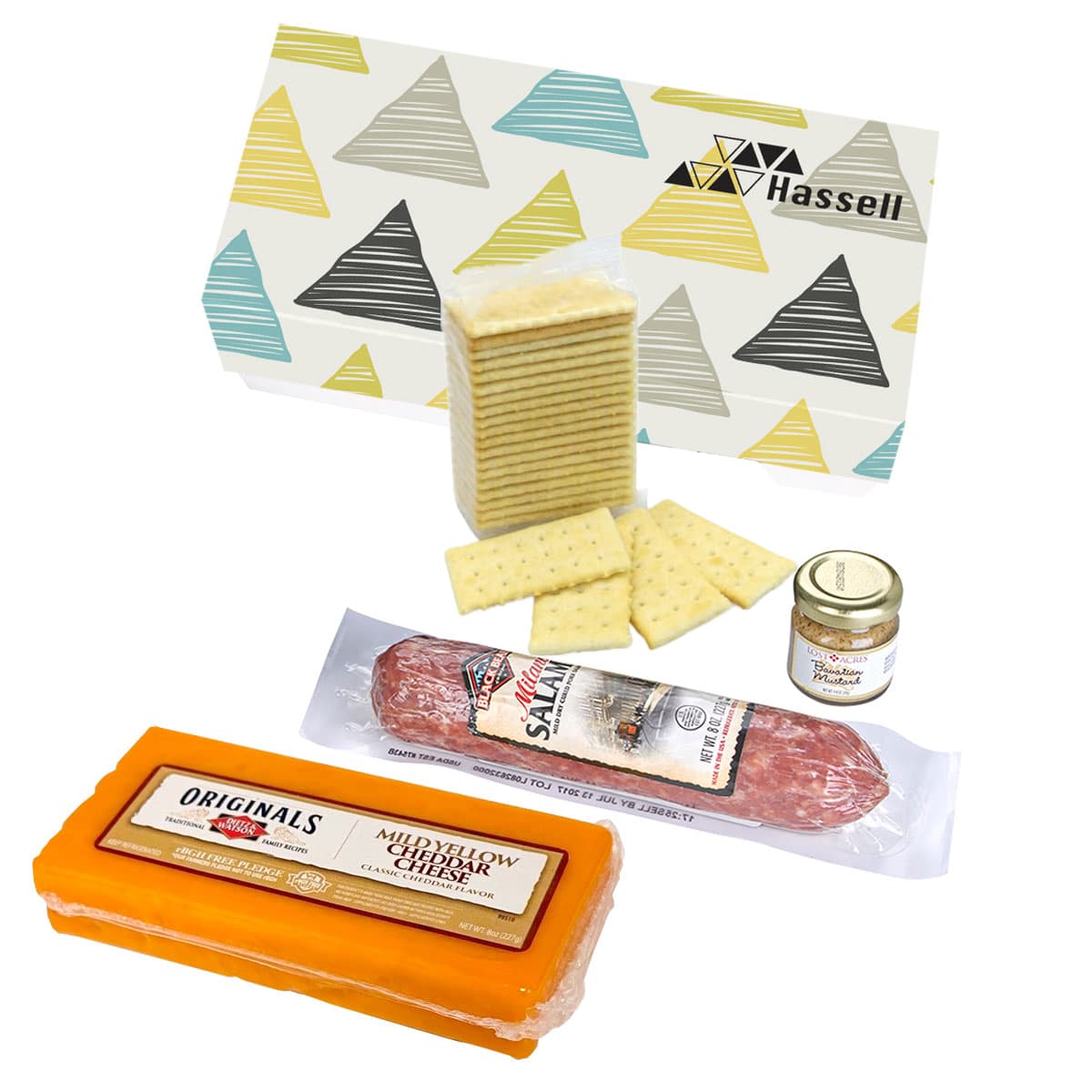 Charcuterie Gourmet Meat & Cheese Sampler Set In Gift Box - Image 1
