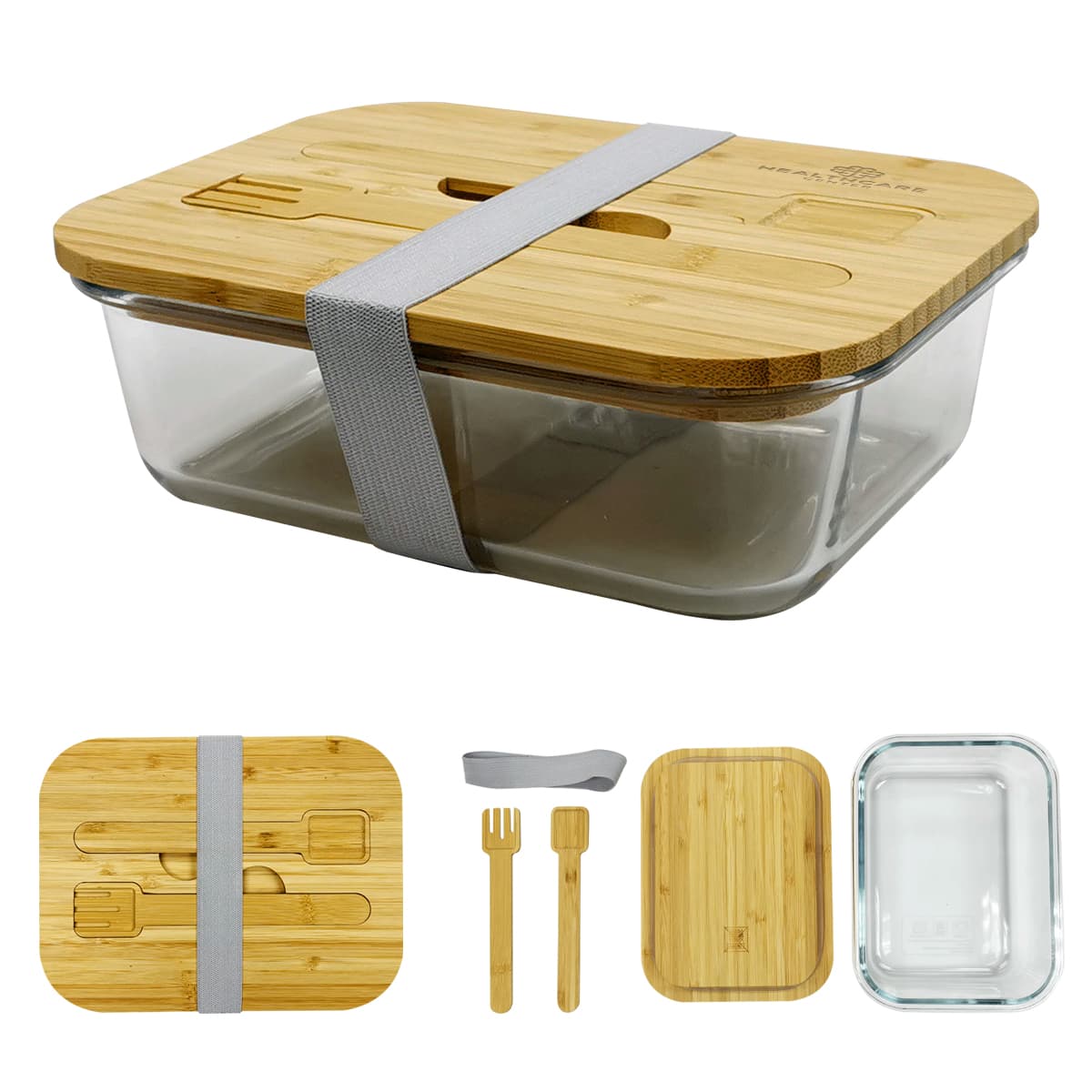 Chow Bella Glass Bento Box - Image 1
