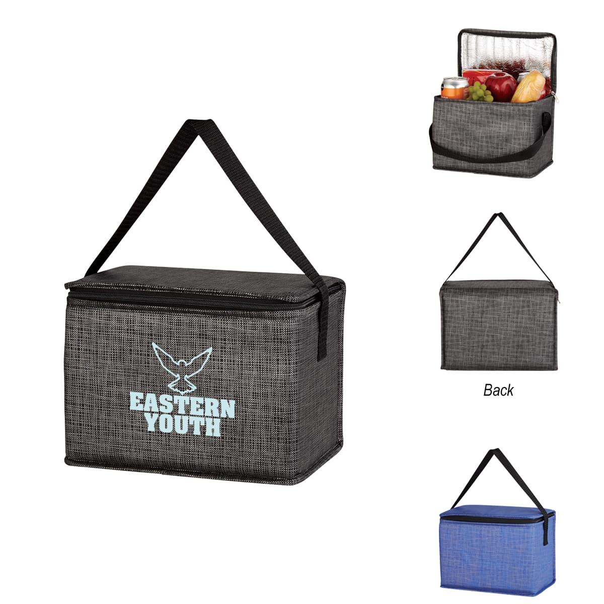 Crosshatch Non-Woven Lunch Bag - Image 1
