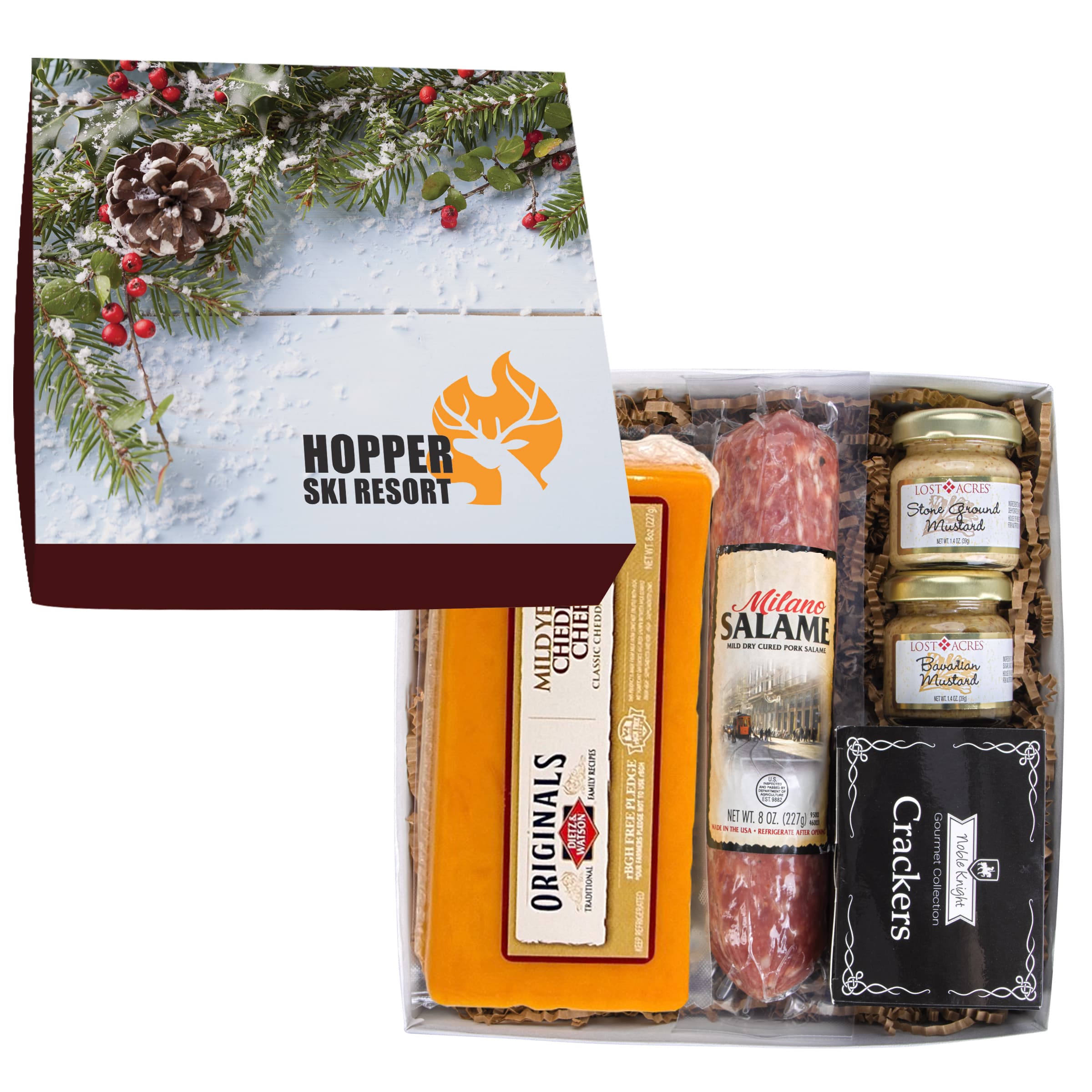 Deluxe Charcuterie Gourmet Meat & Cheese Set Chairman Gift Box - Image 1