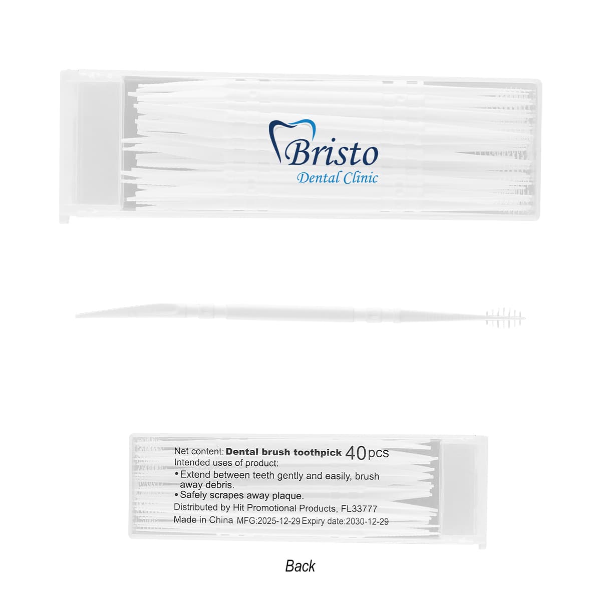Dual-Action Dental Picks In Travel Case - Image 1