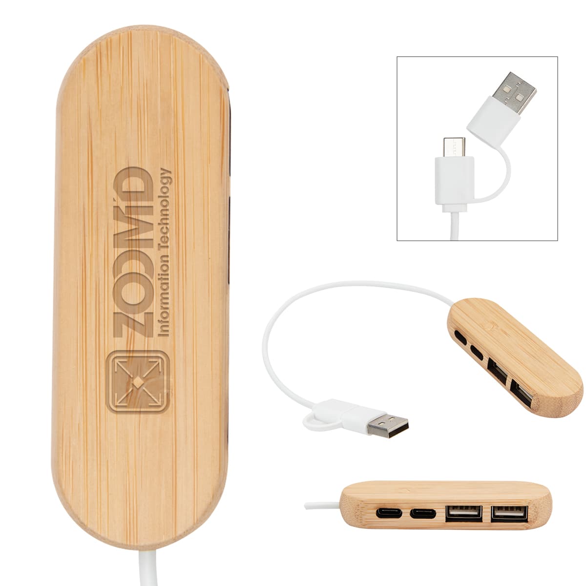 Dual Input Bamboo Hub - Image 1