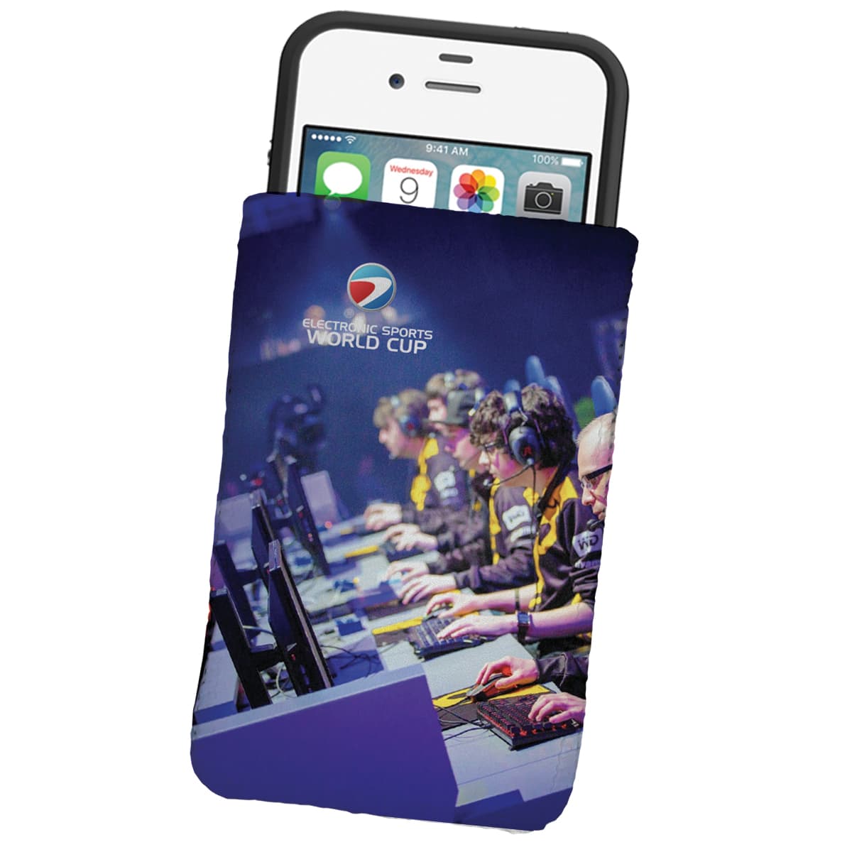 Dye Sublimated Microfiber Phone Wallet Pouch or Sleeve - Image 1