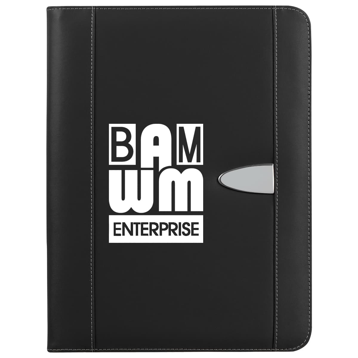 Eclipse Bonded Leather Zippered Portfolio With Calculator - Image 1