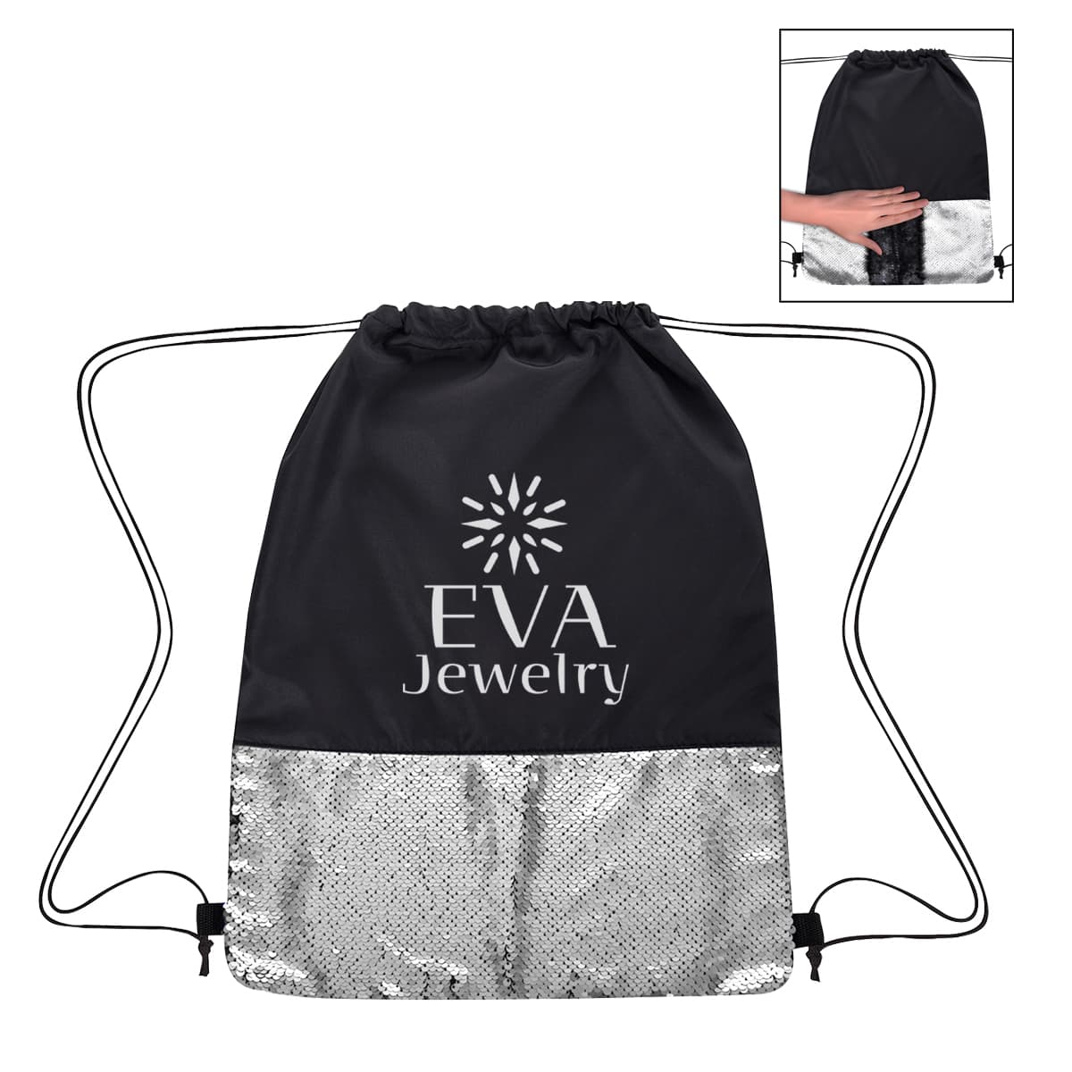 Flip Sequin Drawstring Bag - Image 1