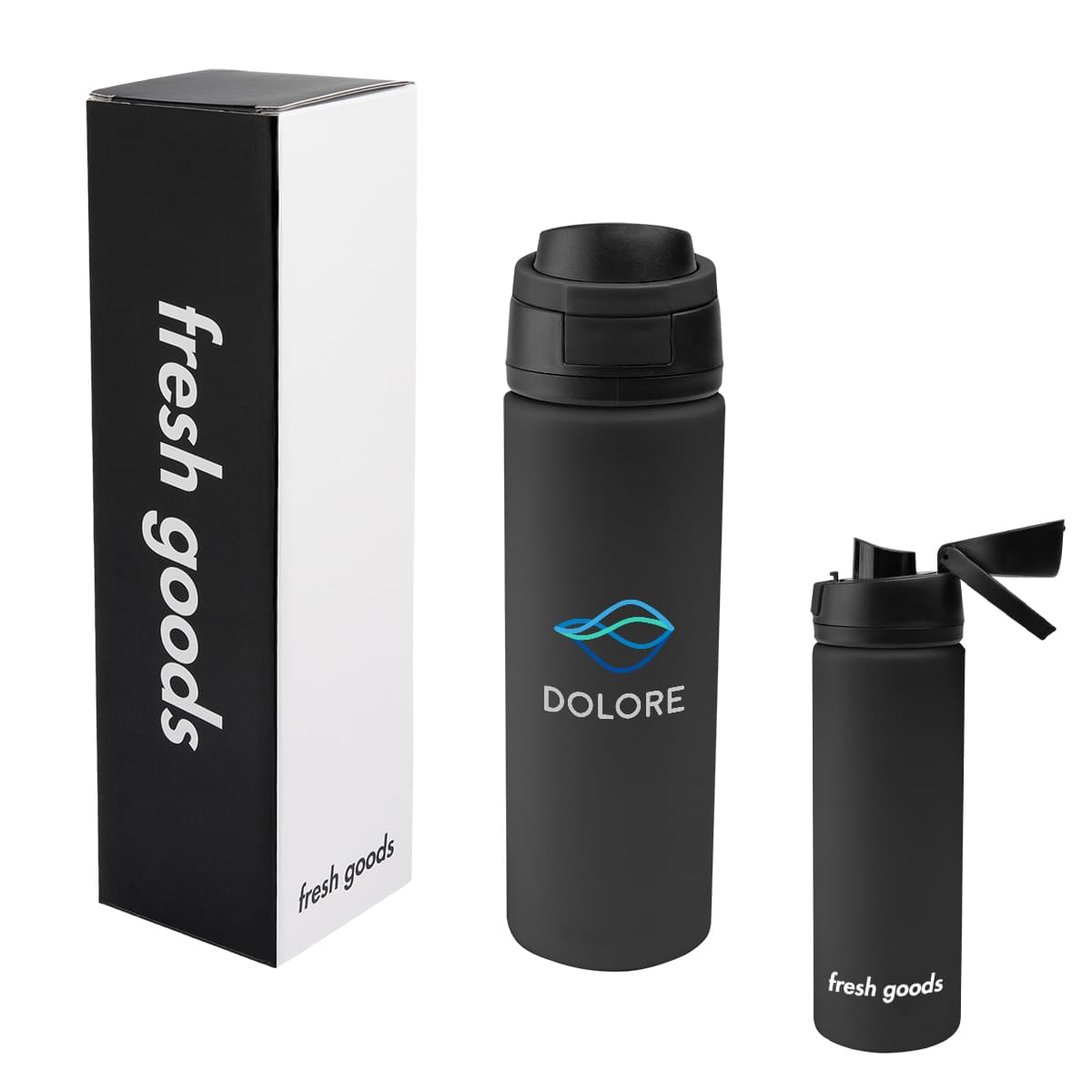 Fresh Goods 24 Oz. Pop Sip Recycled Stainless Steel Bottle - Image 1