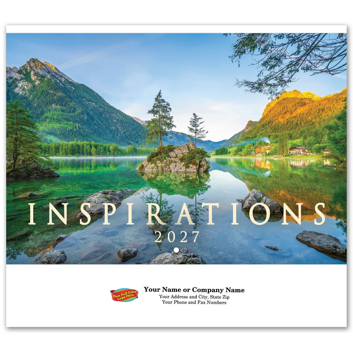 Full Color Inspirations Spiral Wall Calendar - Image 1