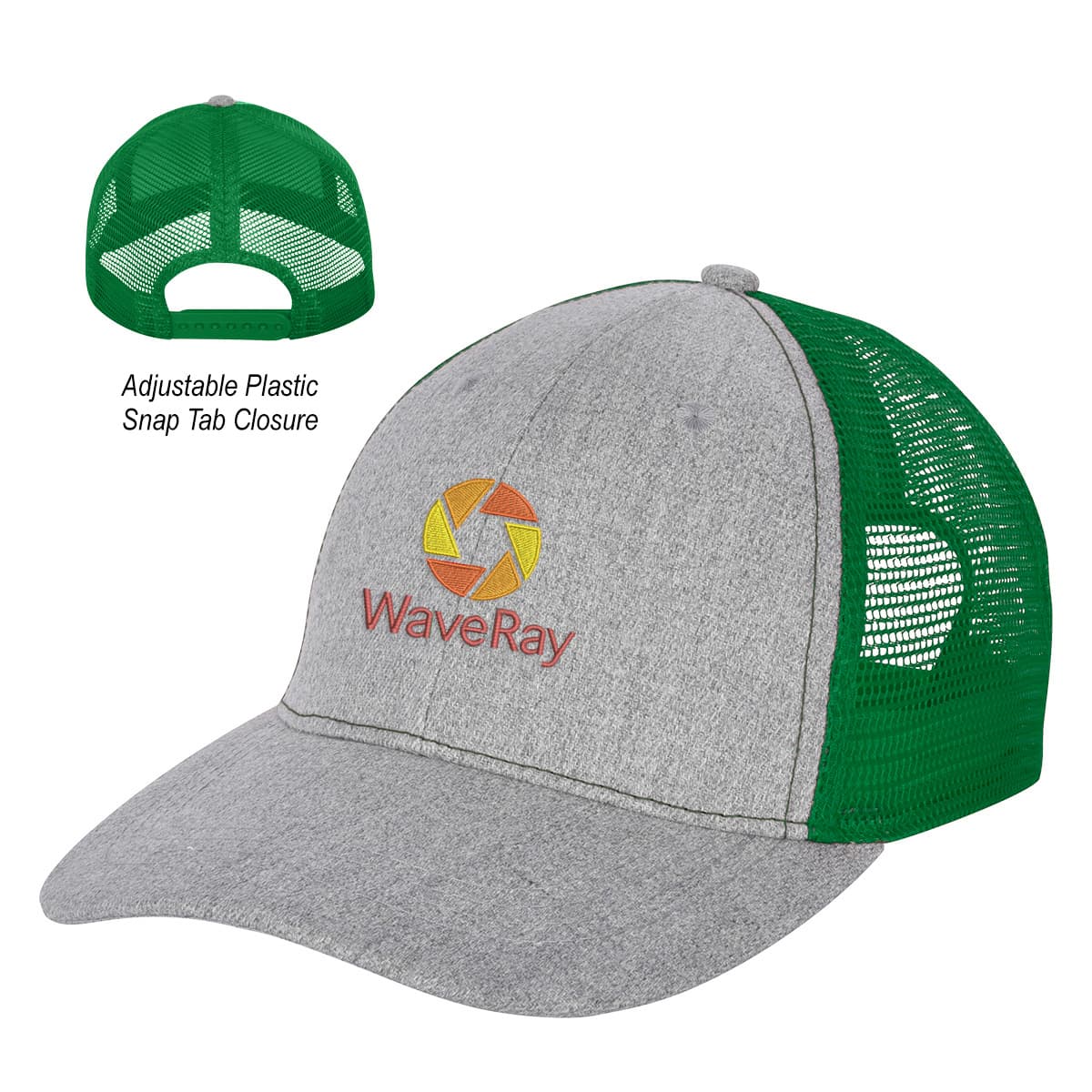 Hayden Heathered Mesh Back Cap