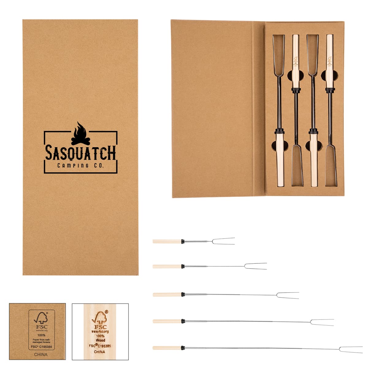 Hot Dogs 7 S'Mores Skewer Set - Image 1