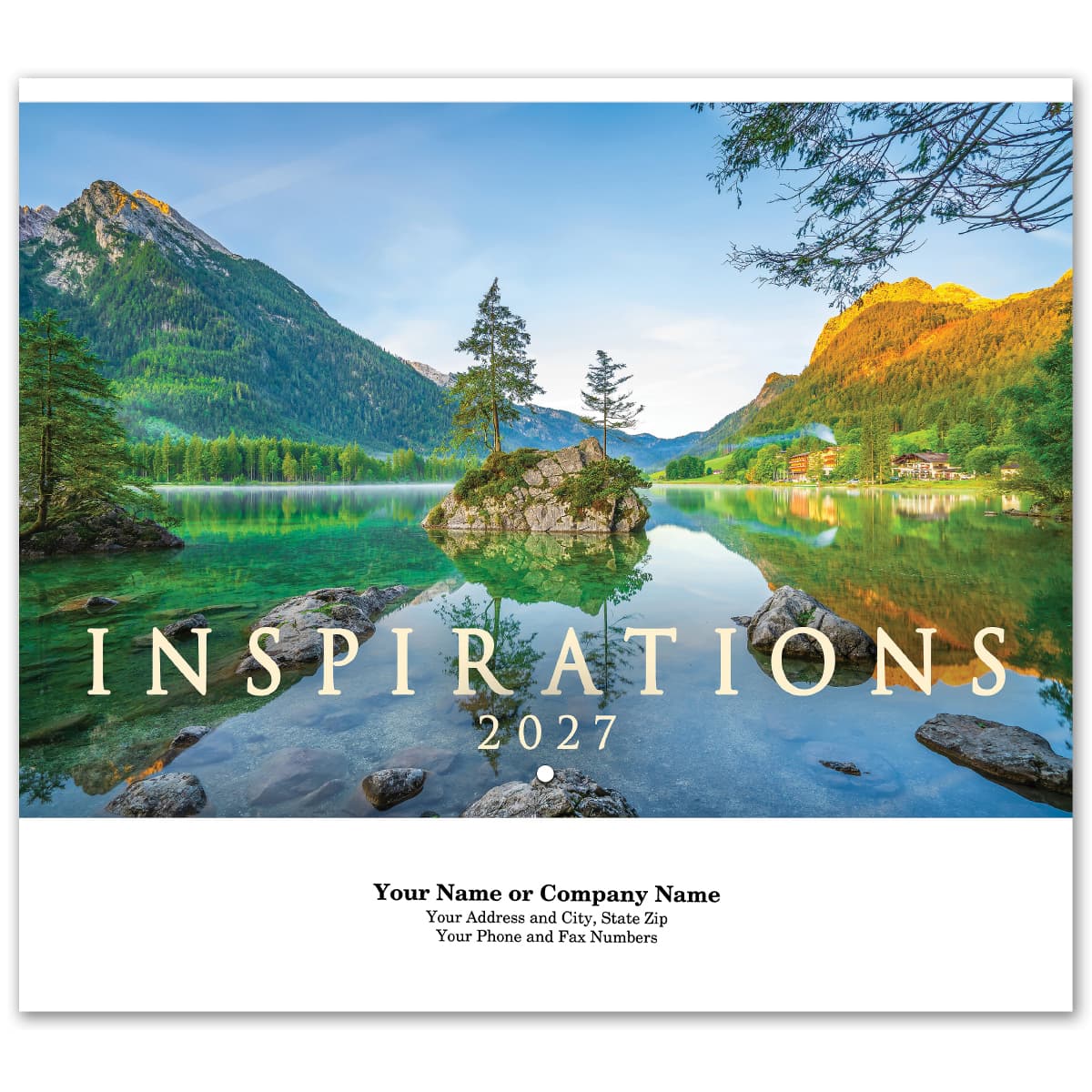 Inspirations Stapled Wall Calendar - Image 1