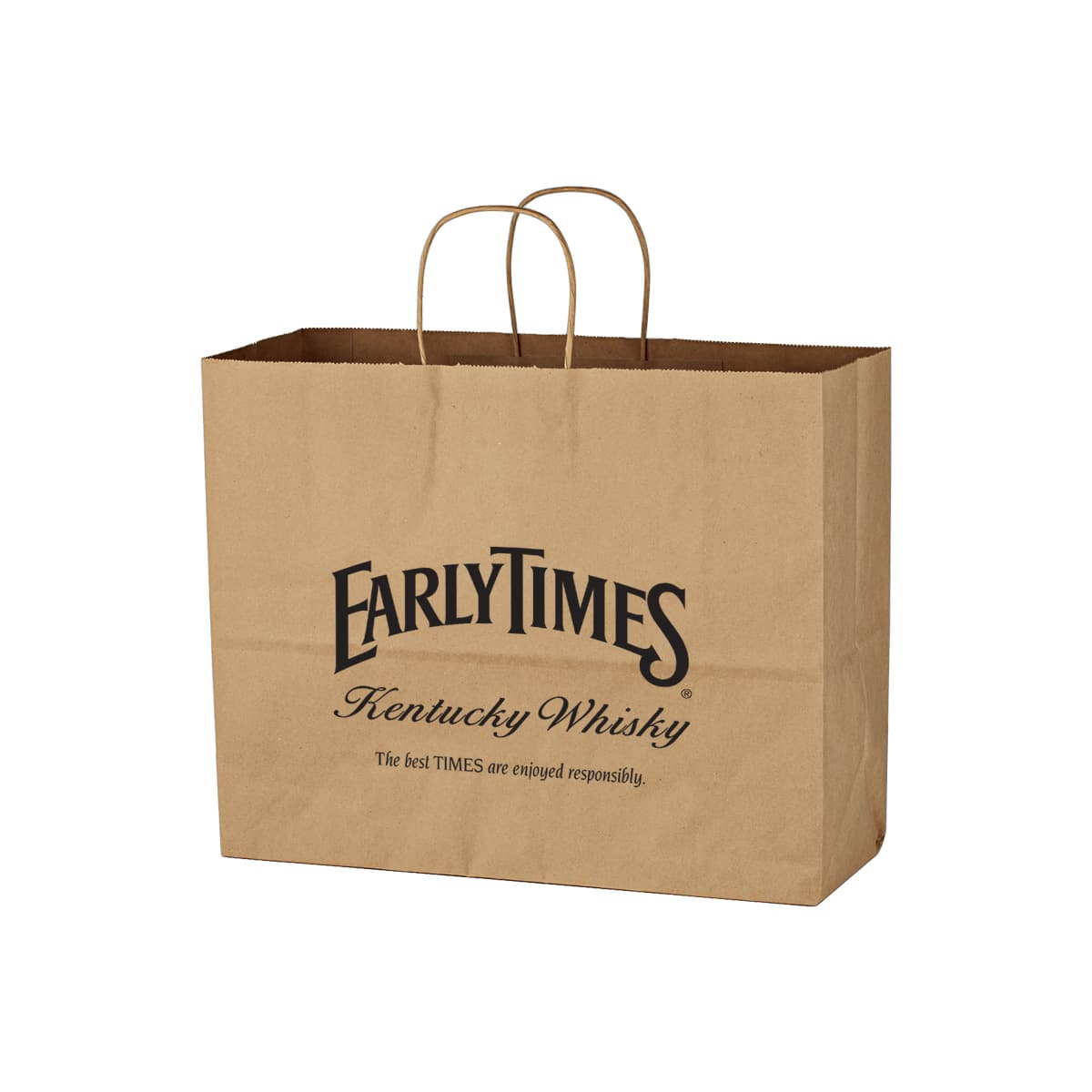 Kraft Paper Brown Shopping Bag - 16" x 12-1/2" - Image 1