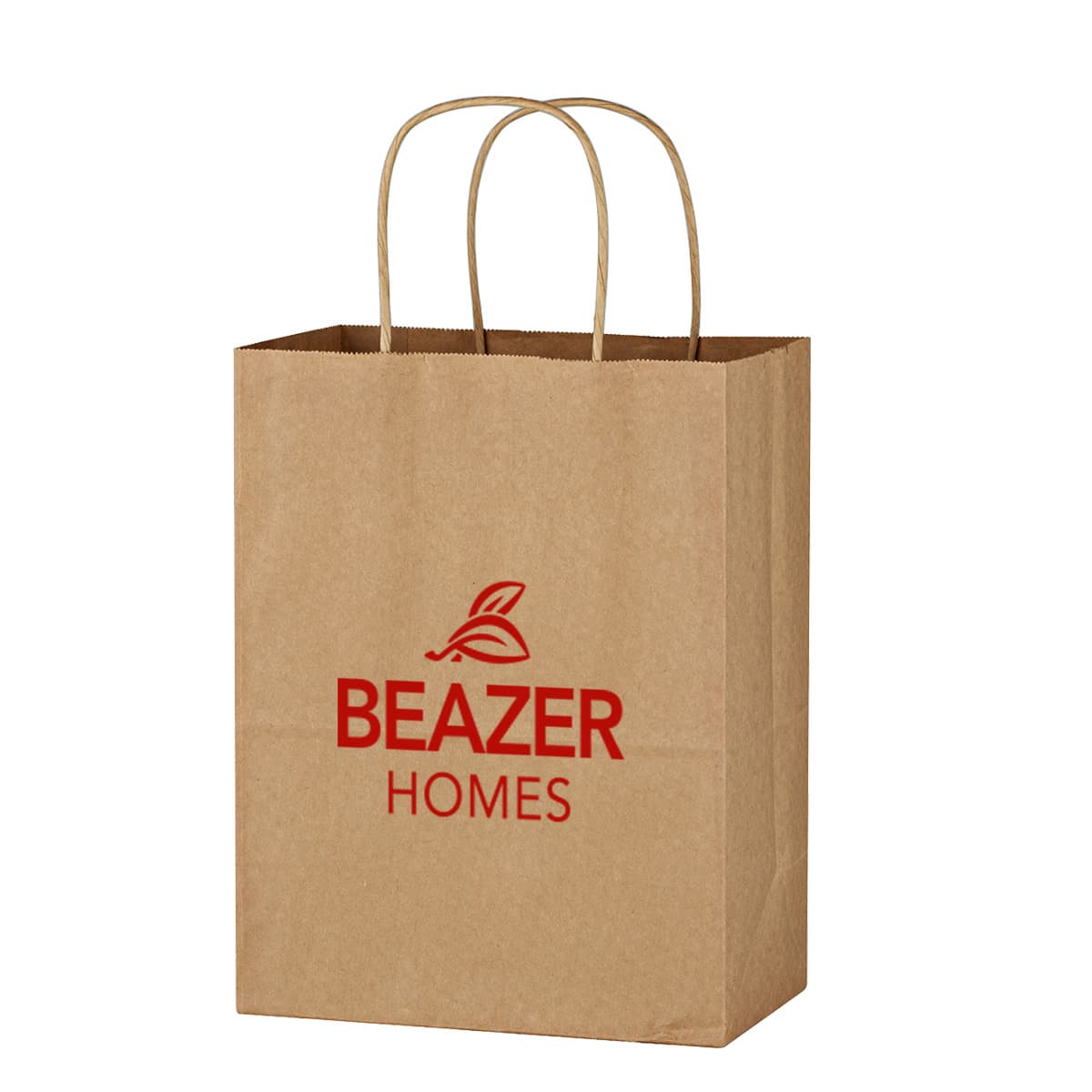 Kraft Paper Brown Shopping Bag - 8" x 10-1/4" - Image 1
