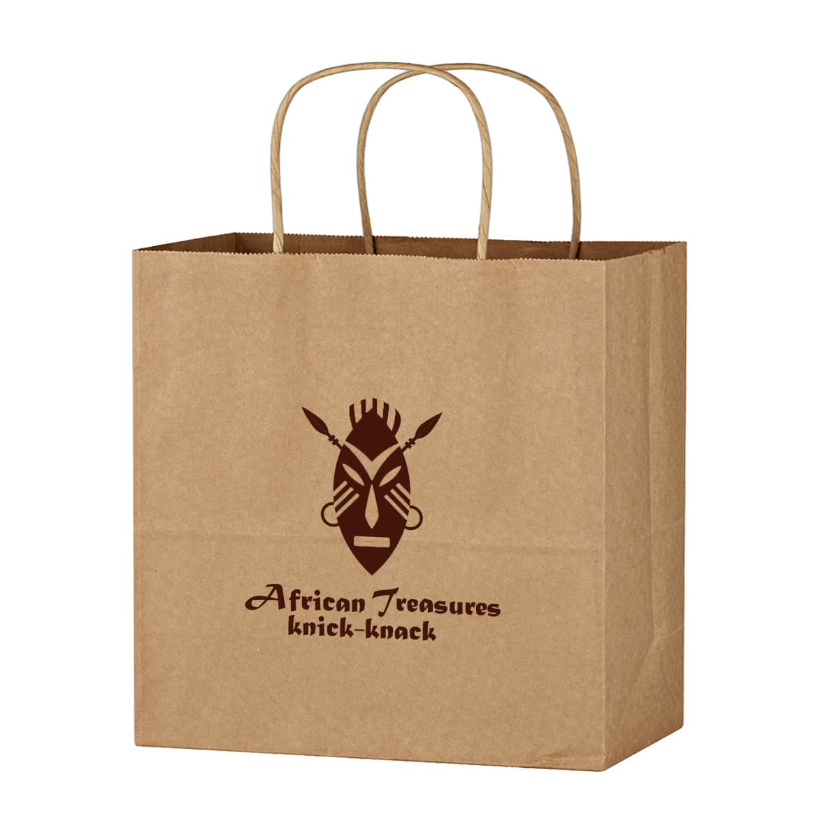 Kraft Paper Brown Wine Bag - 13" x 13" - Image 1
