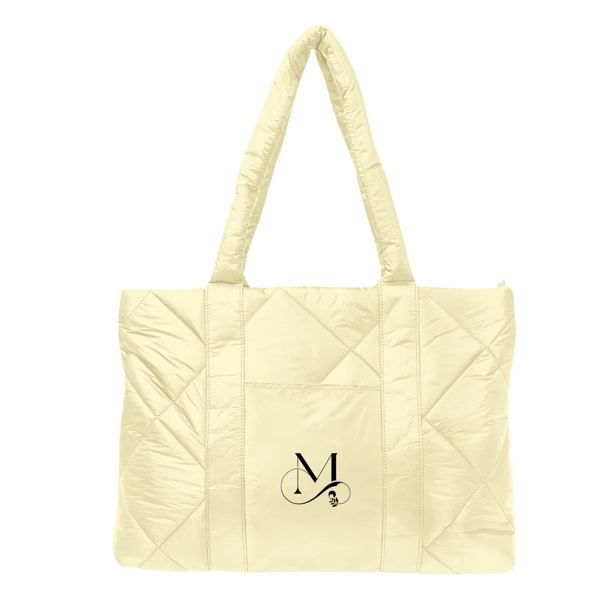 Luxe Quilted Puffer Tote Bag - Image 1