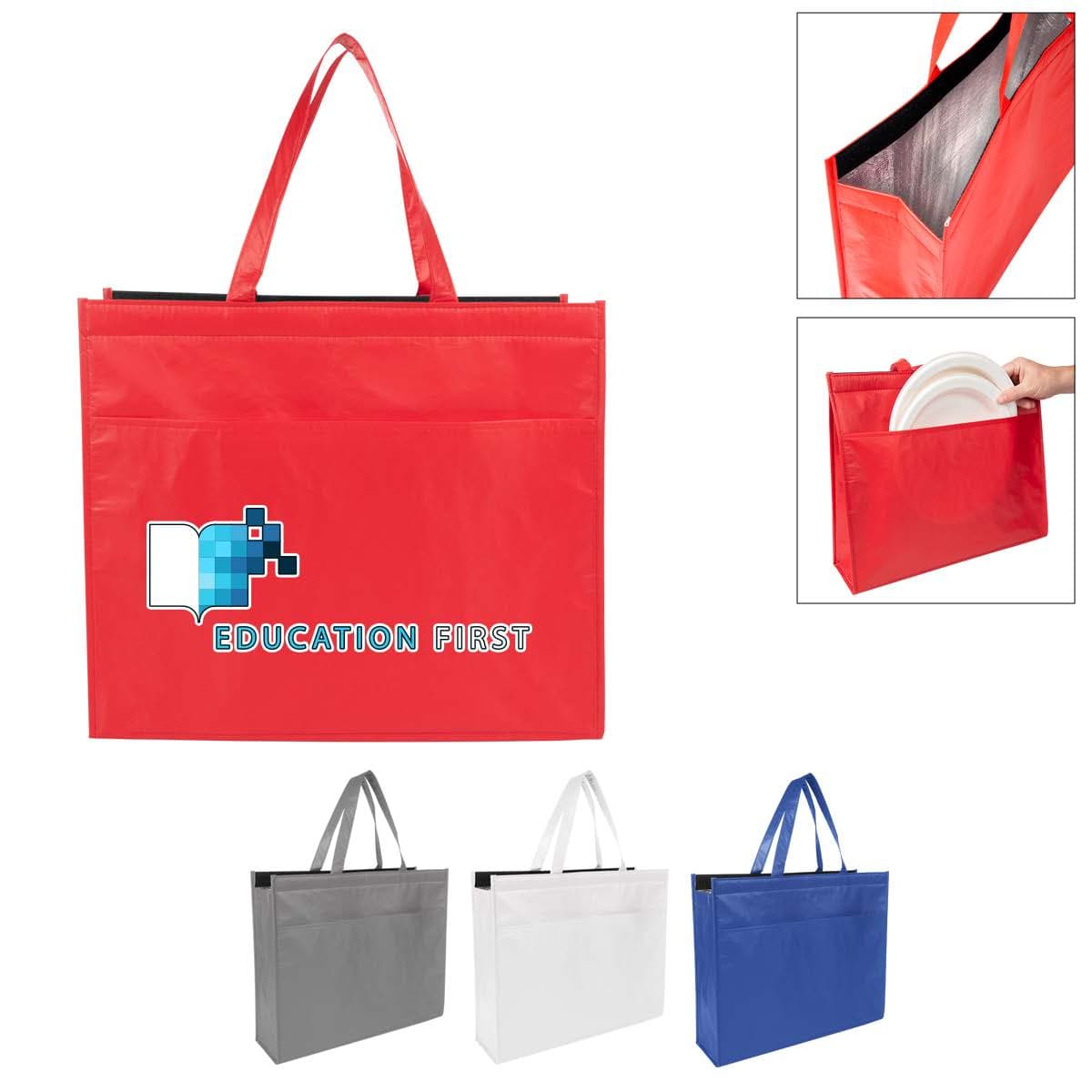 Matte Cooler Tote Bag With 100% RPET Material - Image 1