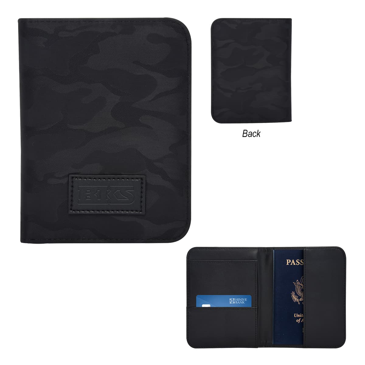 Midnight Camo Passport Holder - Image 1