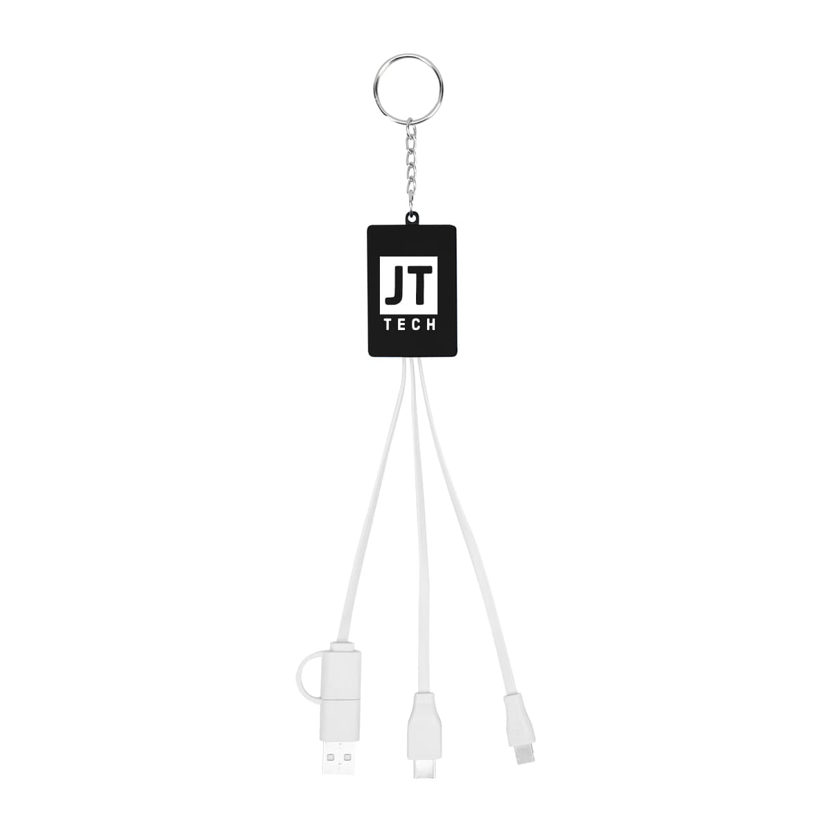 Multi-Charging Cable USB Hub Keyring - Image 1