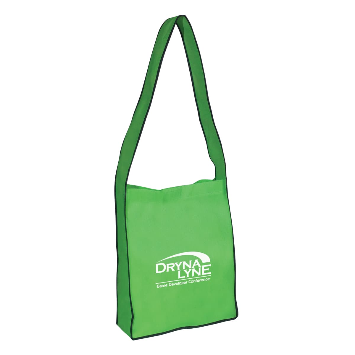 Non-Woven Messenger Tote Bag With Hook And Loop Closure - Image 1