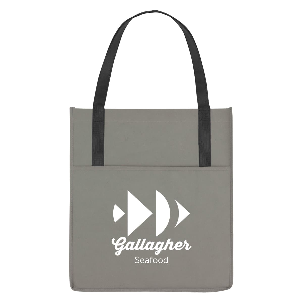Non-Woven Shopper's Pocket Recycled Tote Bag - Image 1