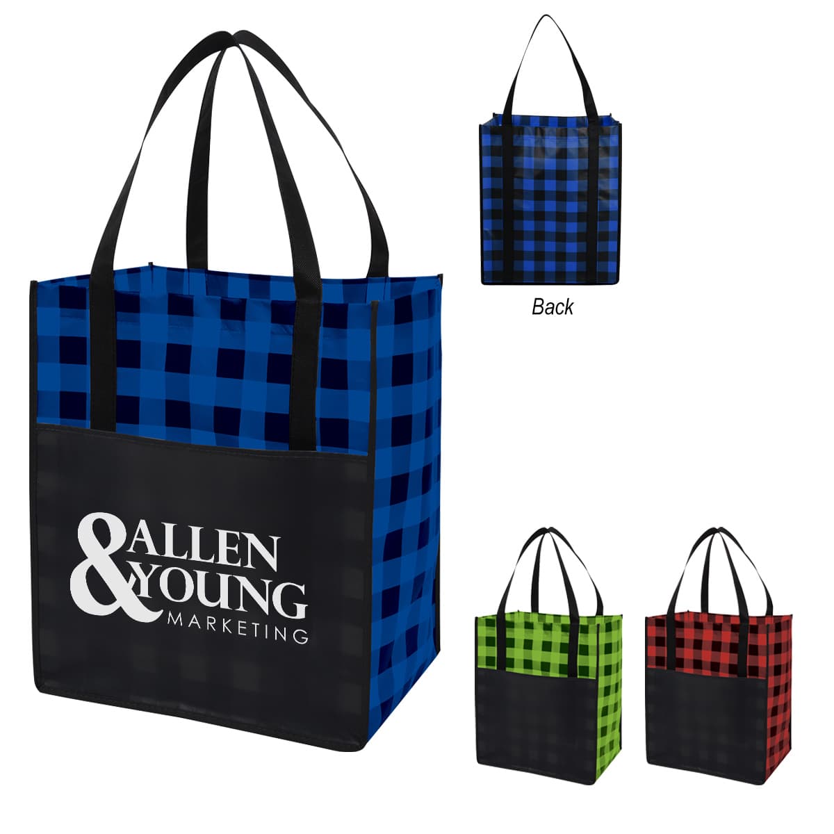 Northwoods Laminated Non-Woven Recycled Tote Bag - Image 1