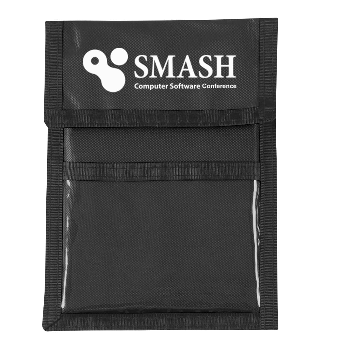 Nylon Neck Wallet Badge Holder - Image 1