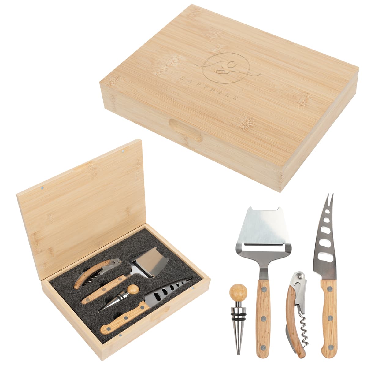 Perfect Pairing Wine & Cheese Knife Set - Image 1
