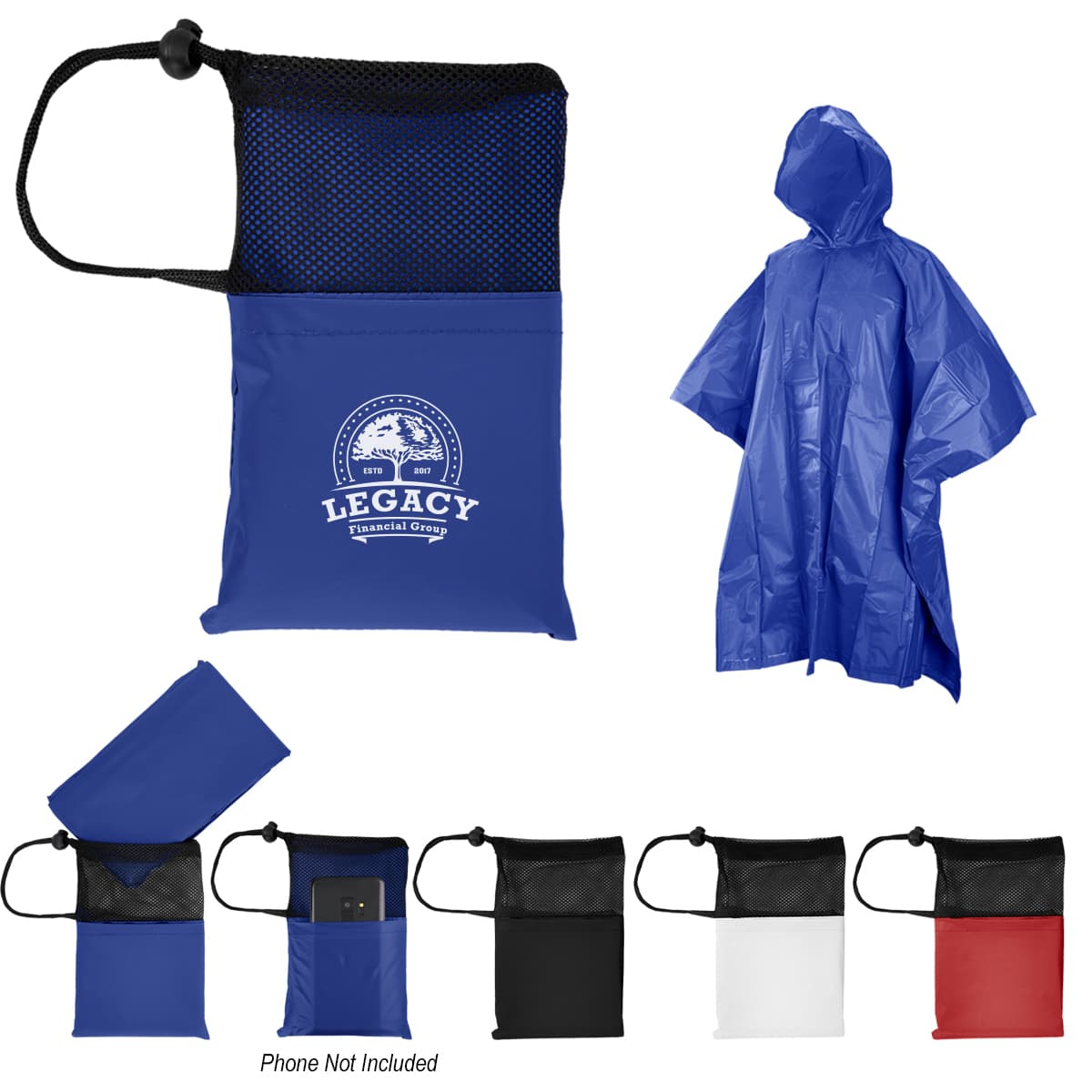 PEVA Poncho With Drawstring Pouch - Image 1