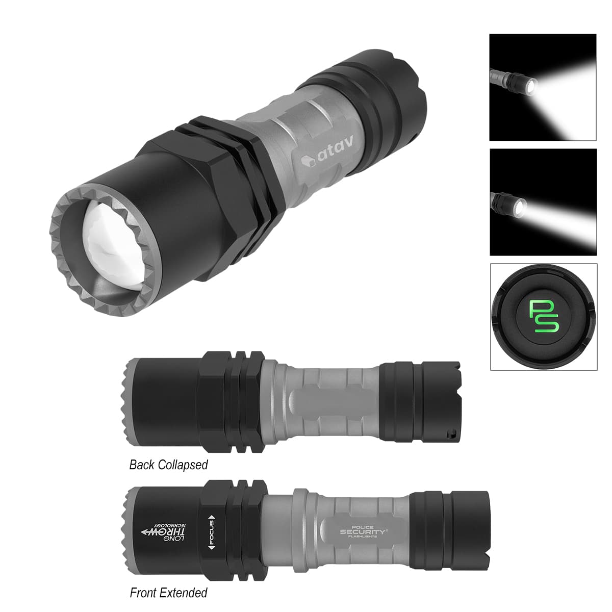 Police Security Flashlights® Long Throw Flashlight - Image 1