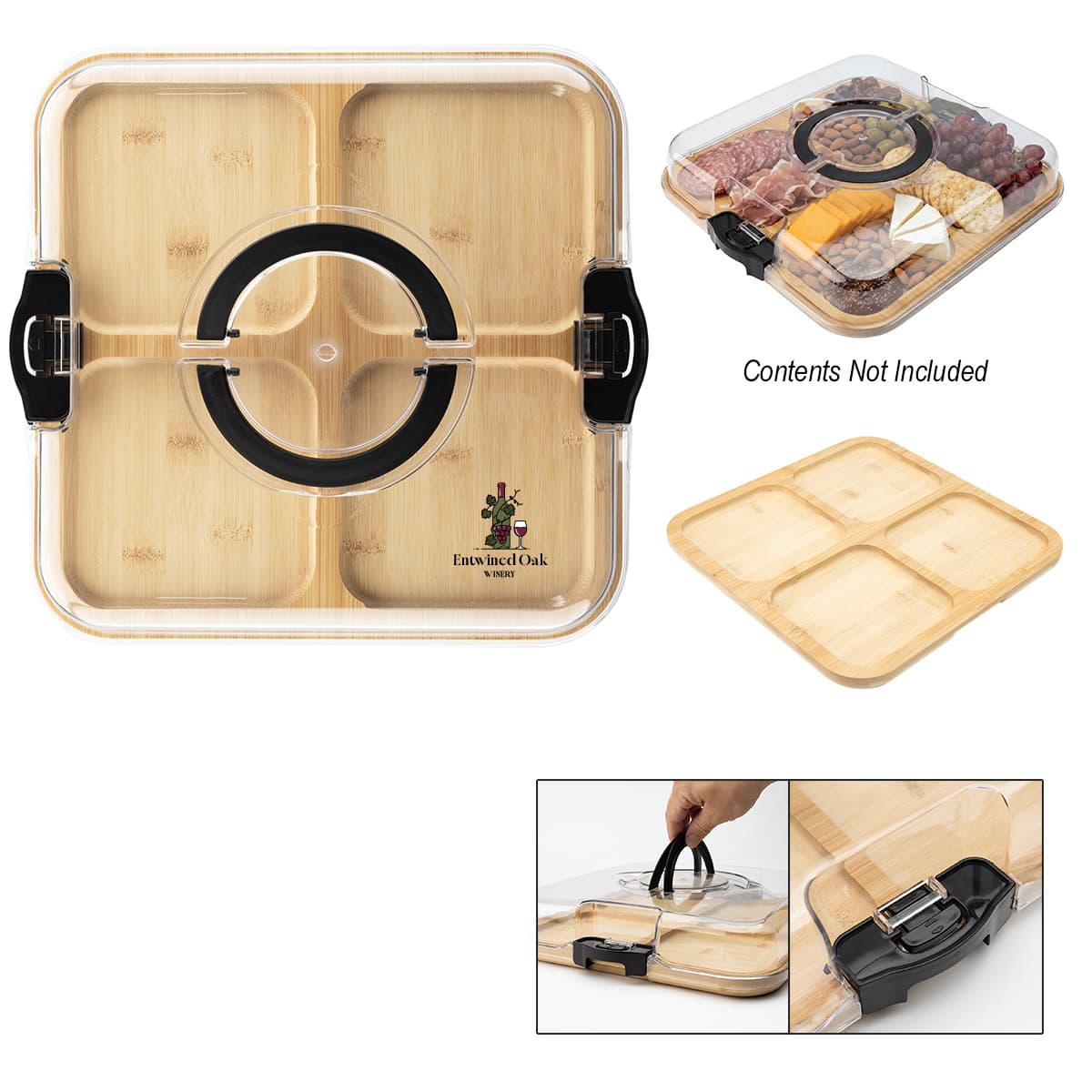 Portable Charcuterie Board With Lid - Image 1